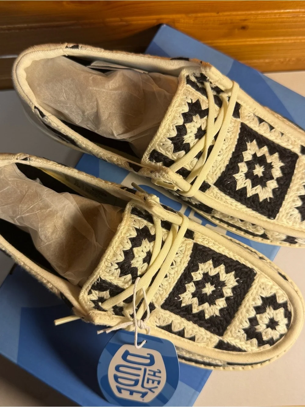 Hey Dude crochet upper